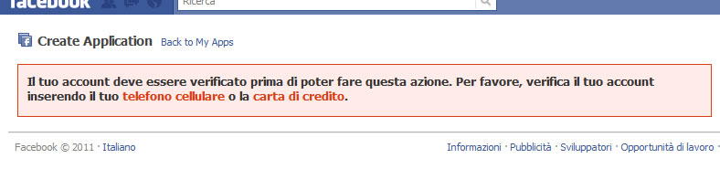 Il tuo account deve essere verificato prima di poter fare questa azione. Per favore, verifica il tuo account inserendo il tuo telefono cellulare o la carta di credito.